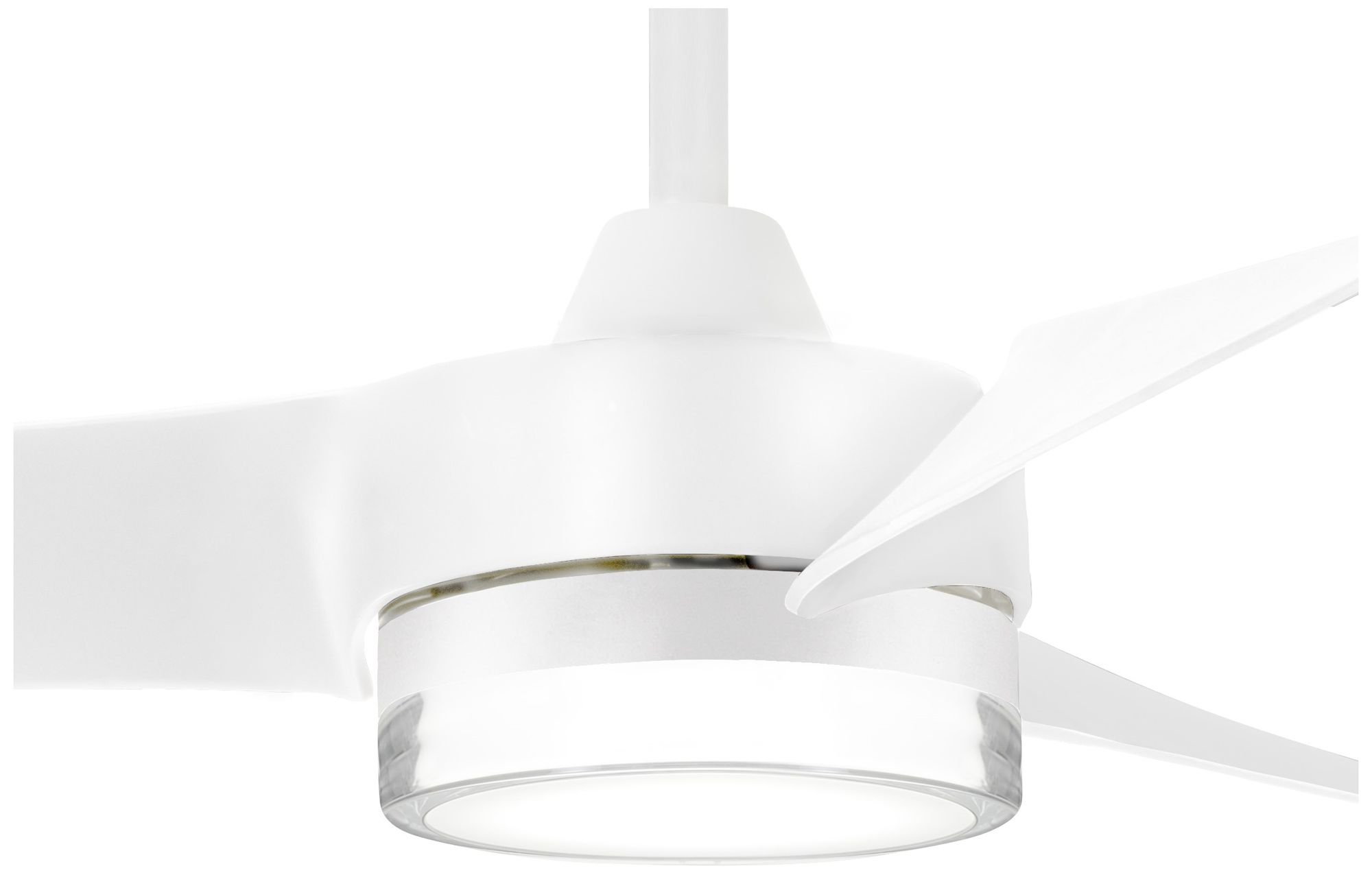 Image 4 Minka-Aire Veer 56-inch LED Flat White Ceiling Fan more views