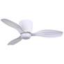 1_Minka-Aire Ventiara 36-in LED Flat White Indoor/Outdoor 3-Blade Ceiling Fan
