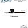 7_Minka-Aire Ventiara 52-in LED Coal Black Indoor/Outdoor 3-Blade Ceiling Fan more views