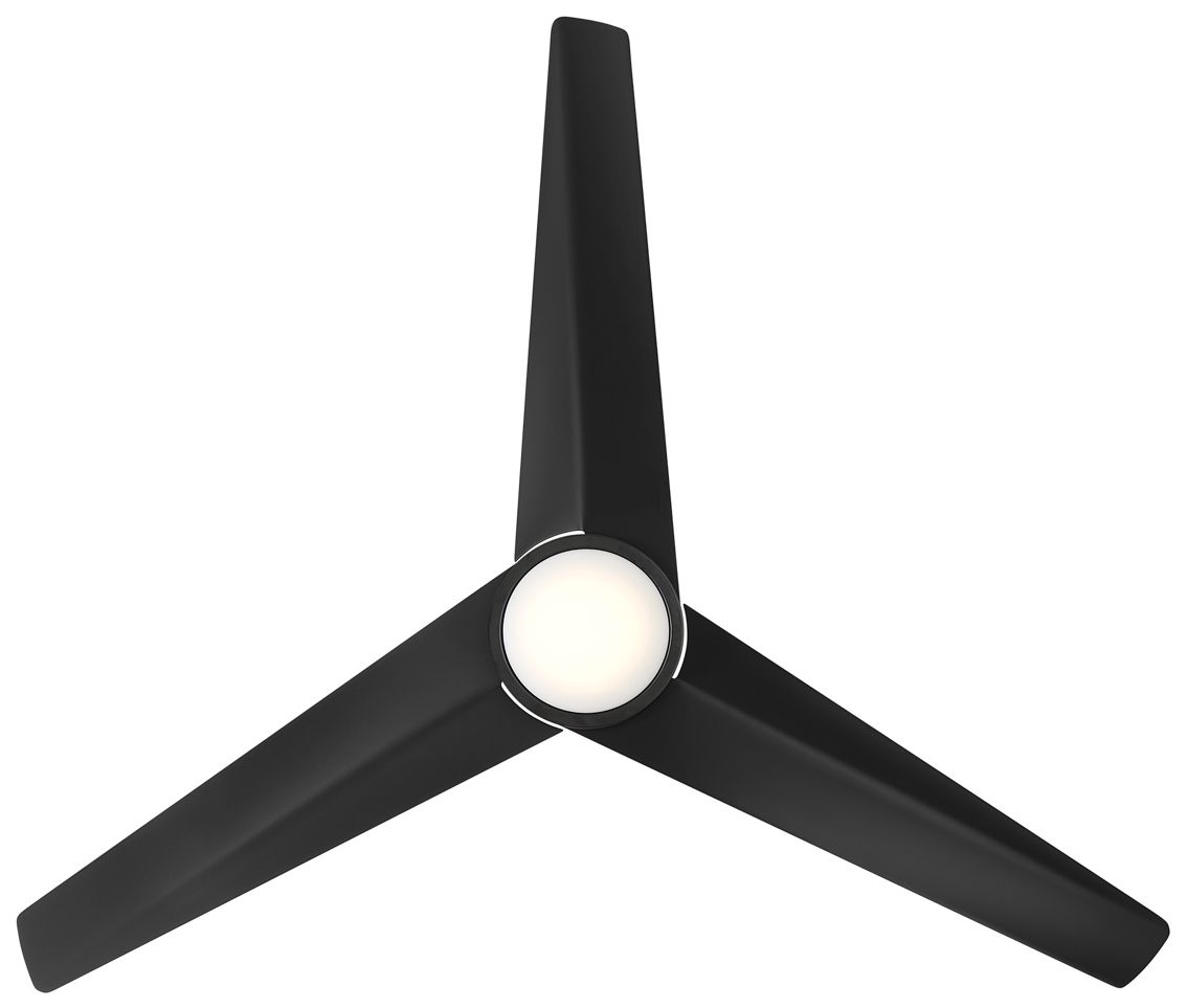 Minka Aire Verna 52-in CCT LED Coal Black Indoor 3-Blade Ceiling Fan