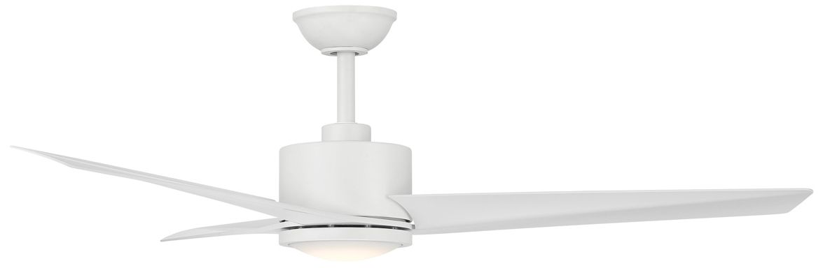 Image 6 Minka Aire Verna 52-in CCT LED Flat White Indoor 3-Blade Ceiling Fan more views