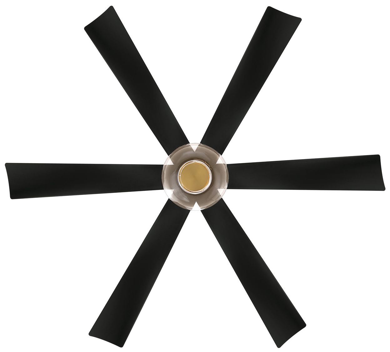 Image 3 Minka Aire Veyra 56-in CCT LED Legacy Brass Indoor 6-Blade Ceiling Fan more views