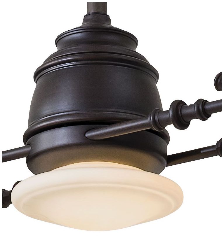 Image 6 Minka-Aire Vintage Gyro 42in LED Kocoa 6Blade Ceiling Fan with Wall Control more views