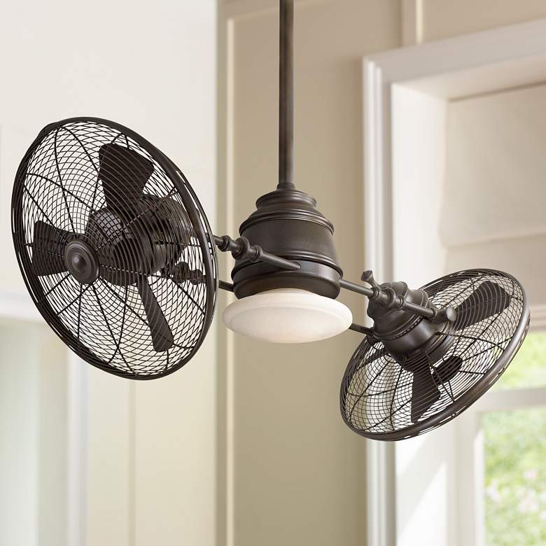 Image 1 Minka Aire Vintage Gyro Oil Rubbed Bronze Ceiling Fan