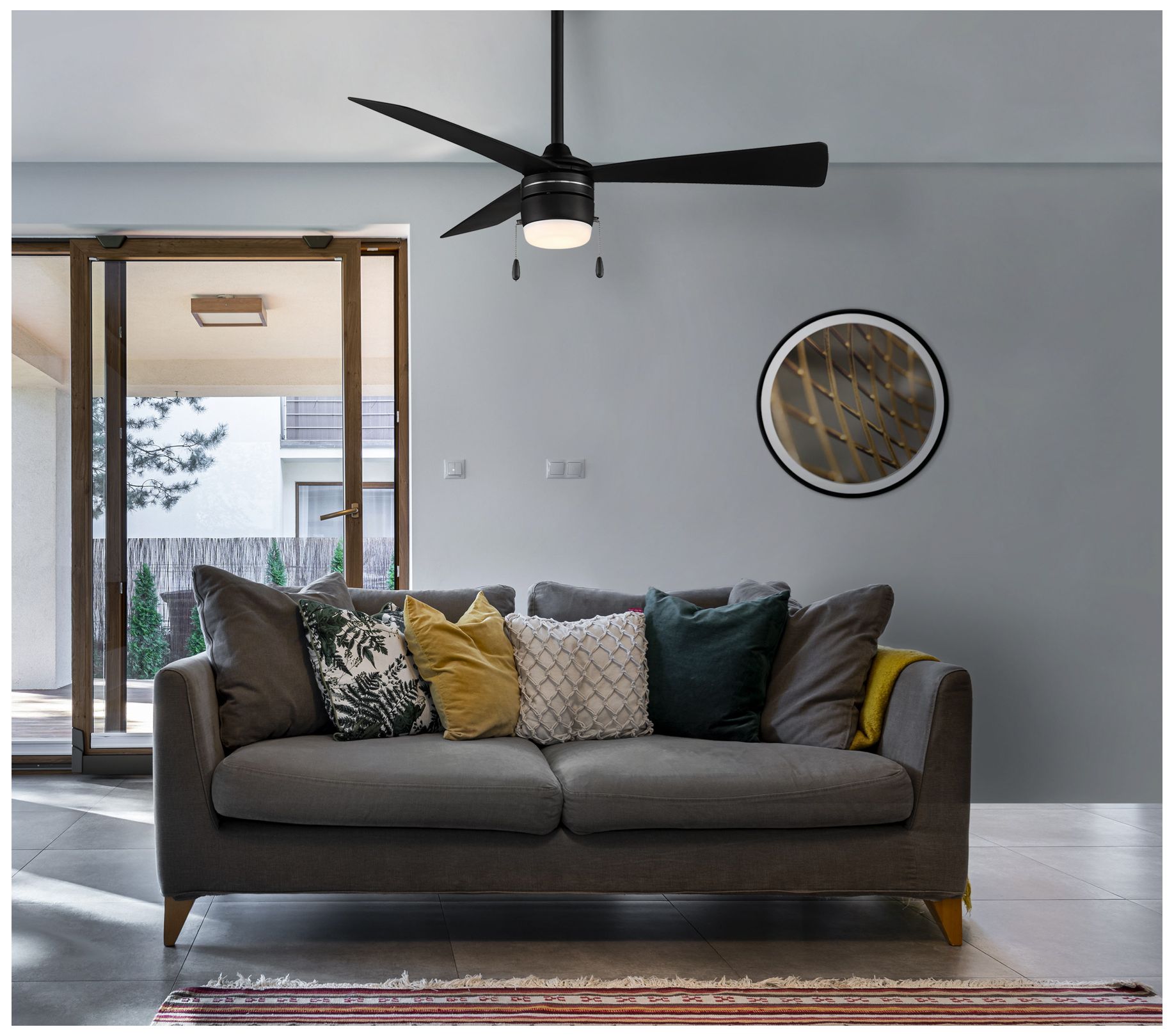 Image 6 Minka Aire Vital 44-inch LED Coal Black Indoor Ceiling Fan more views