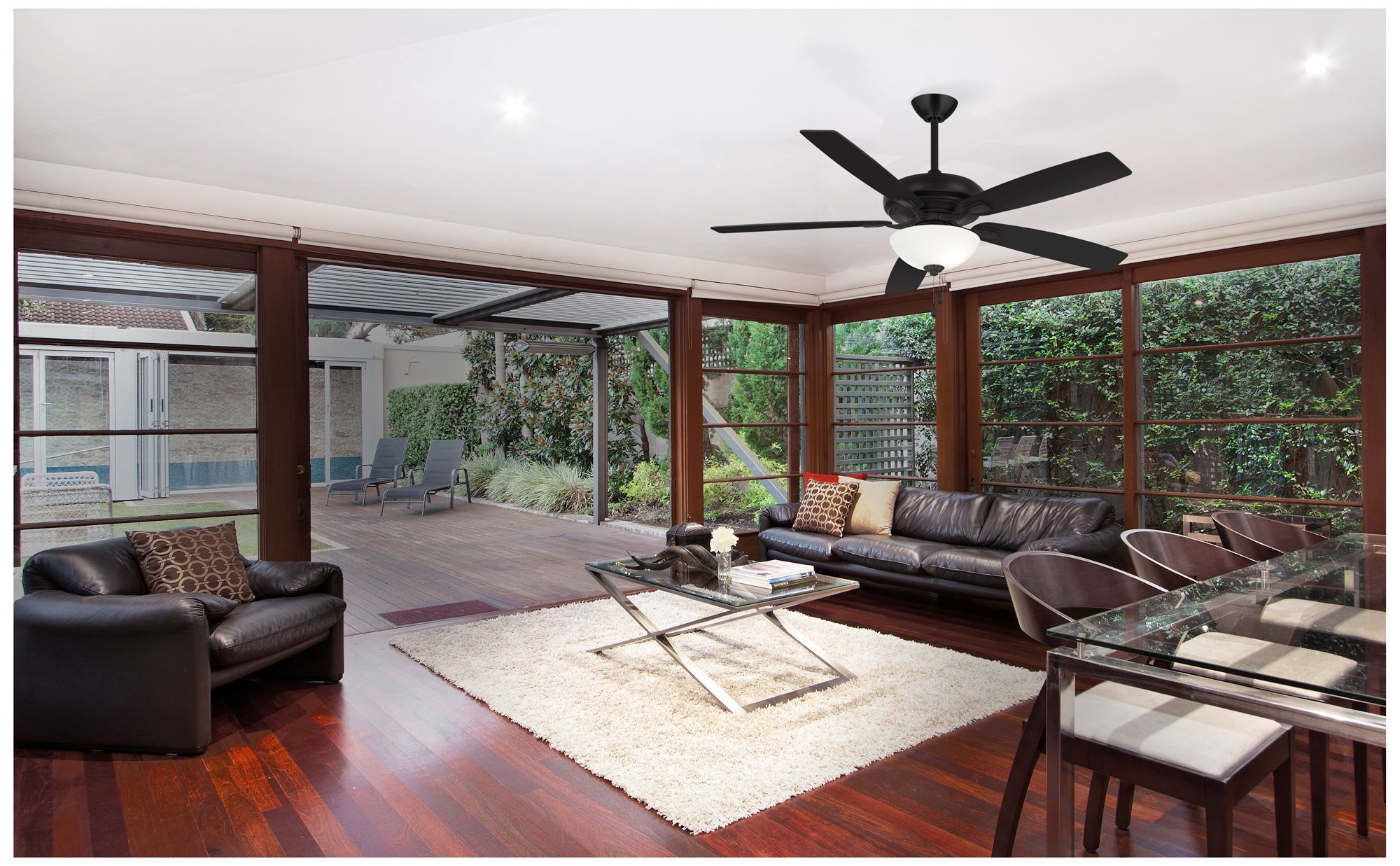 Image 5 Minka-Aire Watt II 60-in LED Coal Black Indoor 5-Blade Ceiling Fan more views