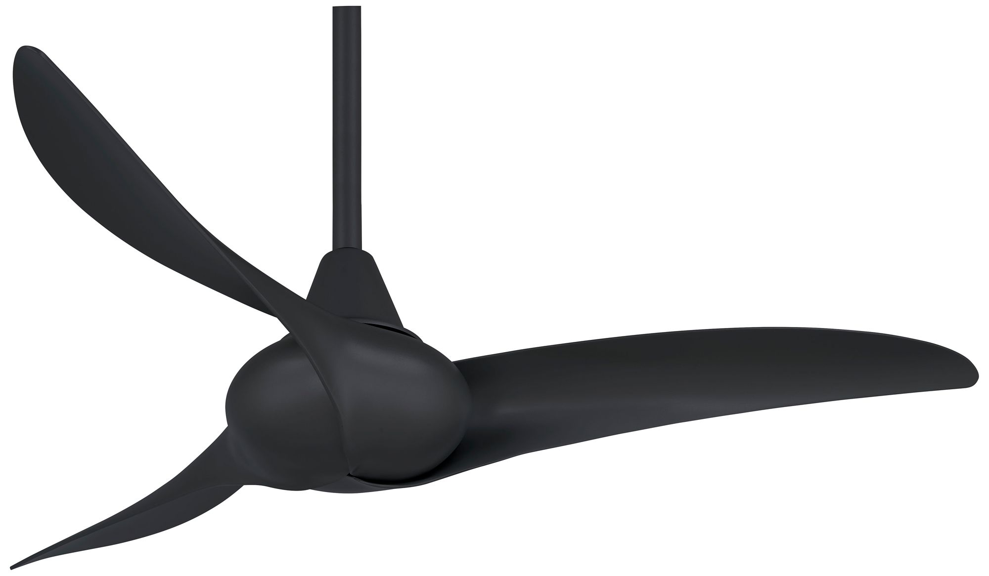 Image 2 Minka Aire Wave 44-inch Coal Black Indoor Ceiling Fan with Remote