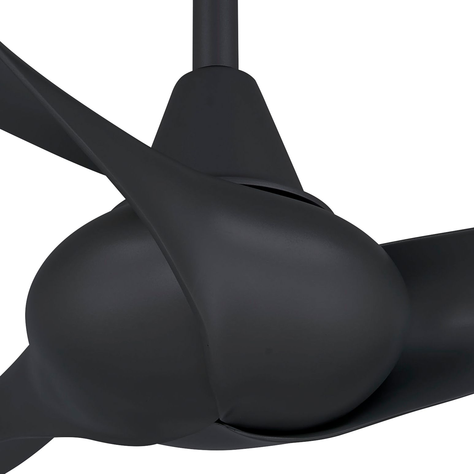 Image 3 Minka Aire Wave 44-inch Coal Black Indoor Ceiling Fan with Remote more views
