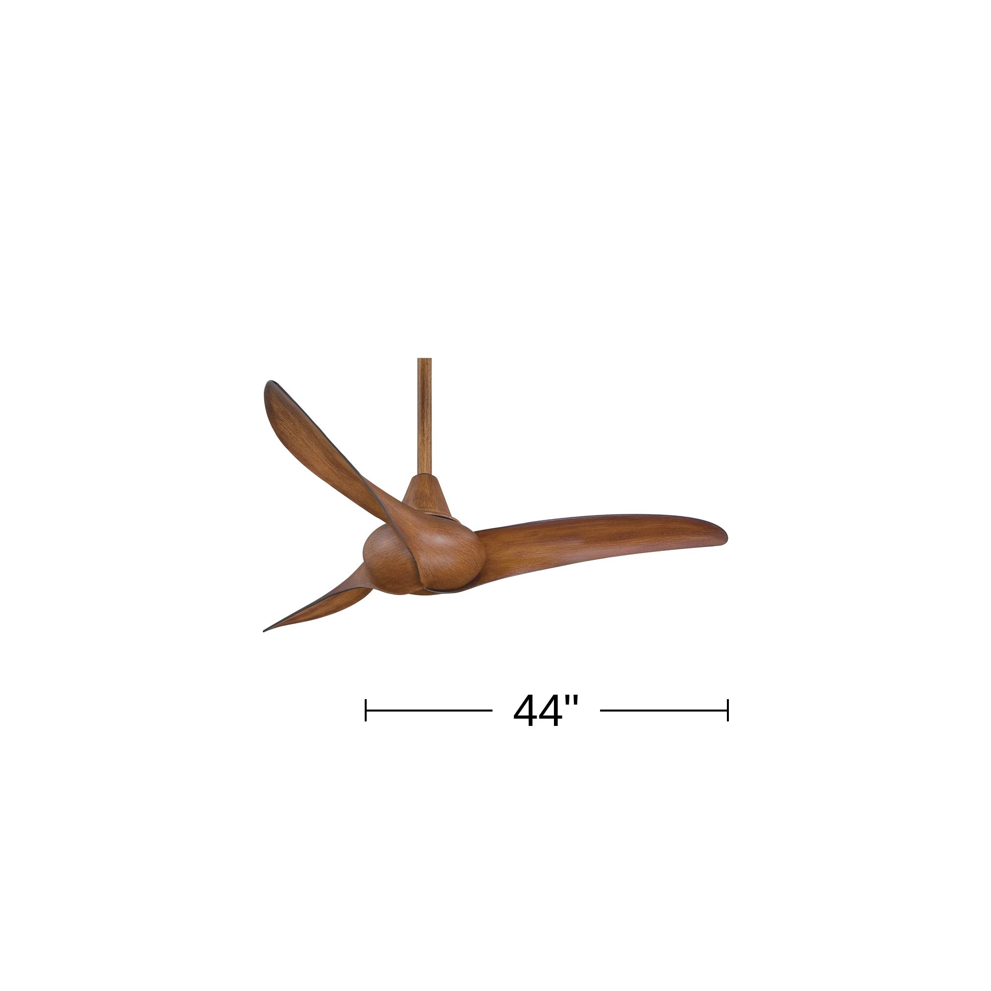 Image 6 Minka Aire Wave 44-inch Driftwood Indoor Ceiling Fan with Remote more views