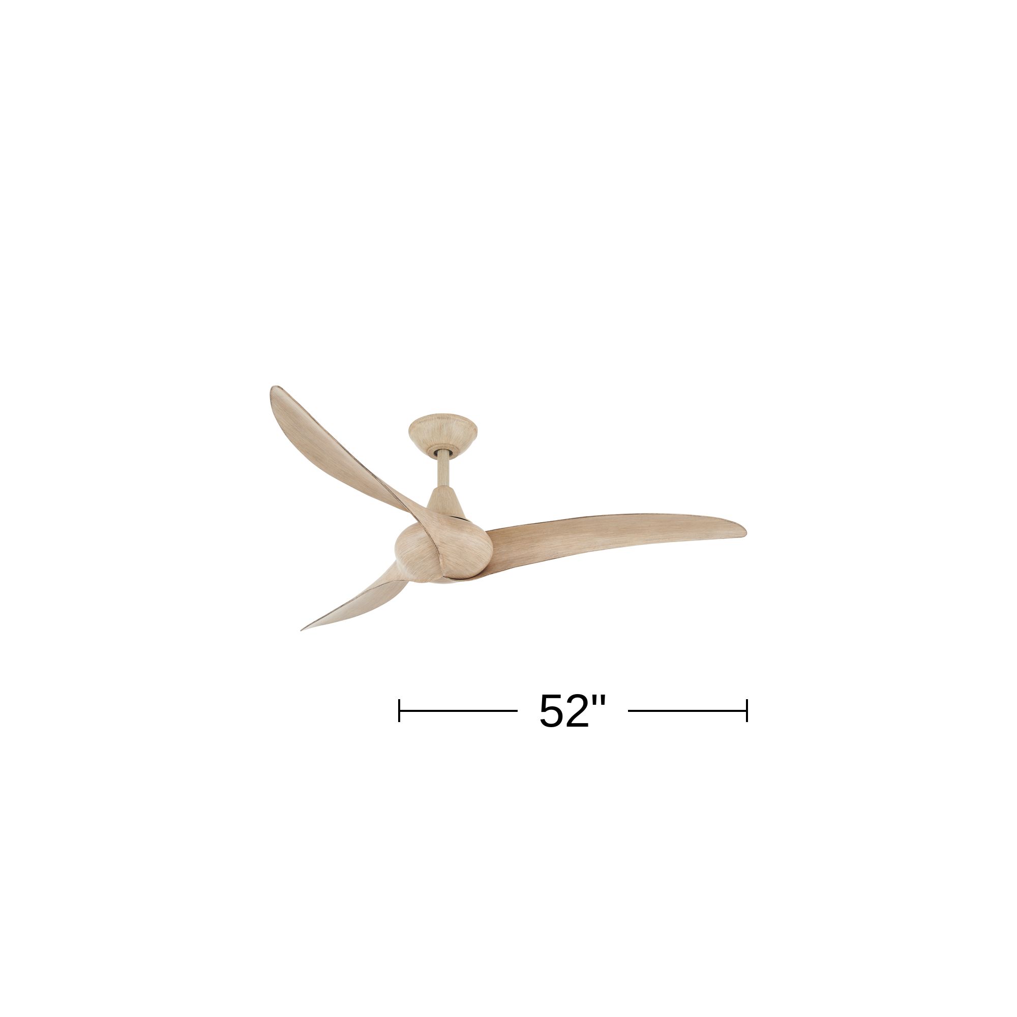 Image 2 Minka-Aire Wave 52-in Distressed White Oak Indoor Ceiling Fan with Remote more views