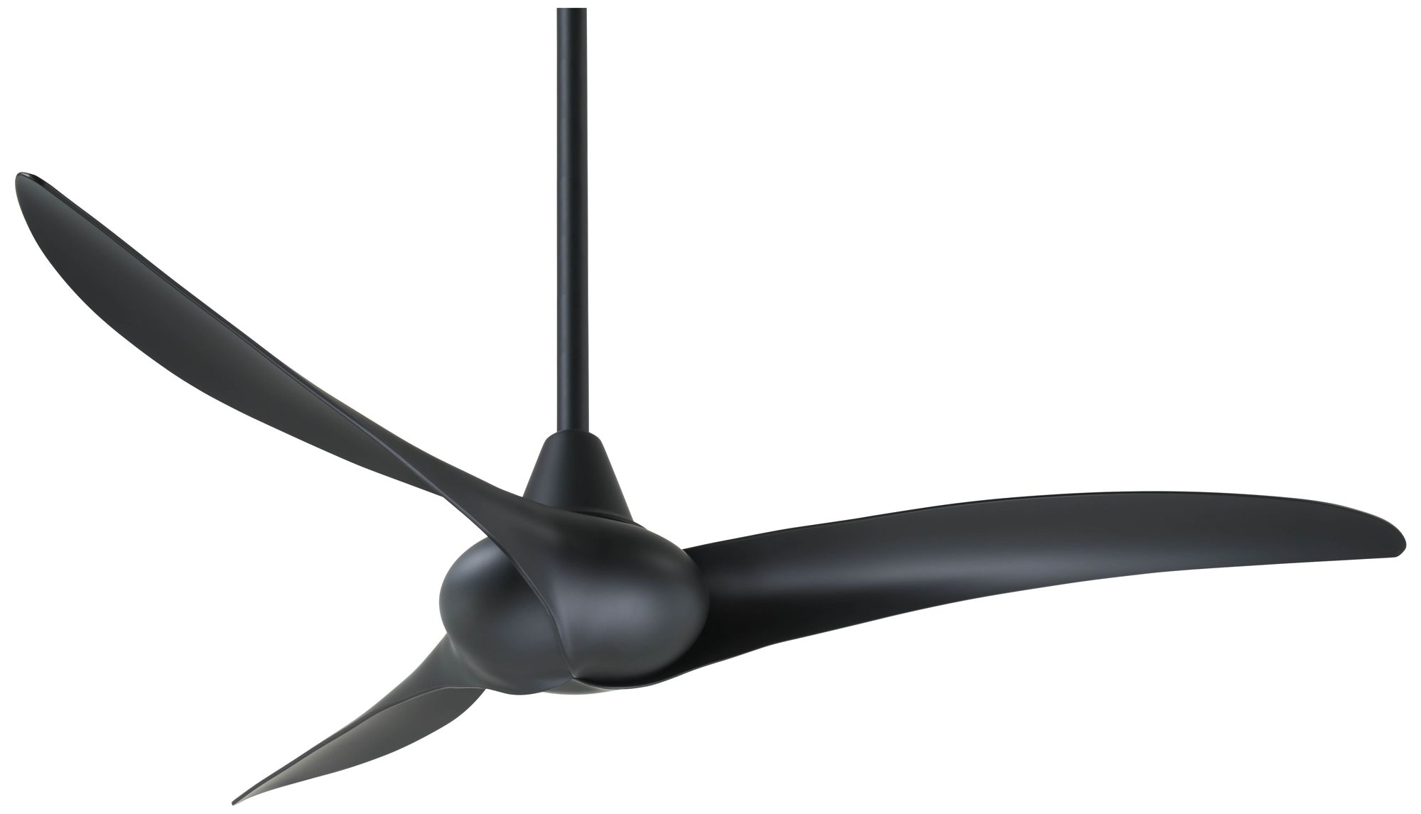 Image 2 Minka Aire Wave 52-inch Coal Black Indoor Ceiling Fan with Remote