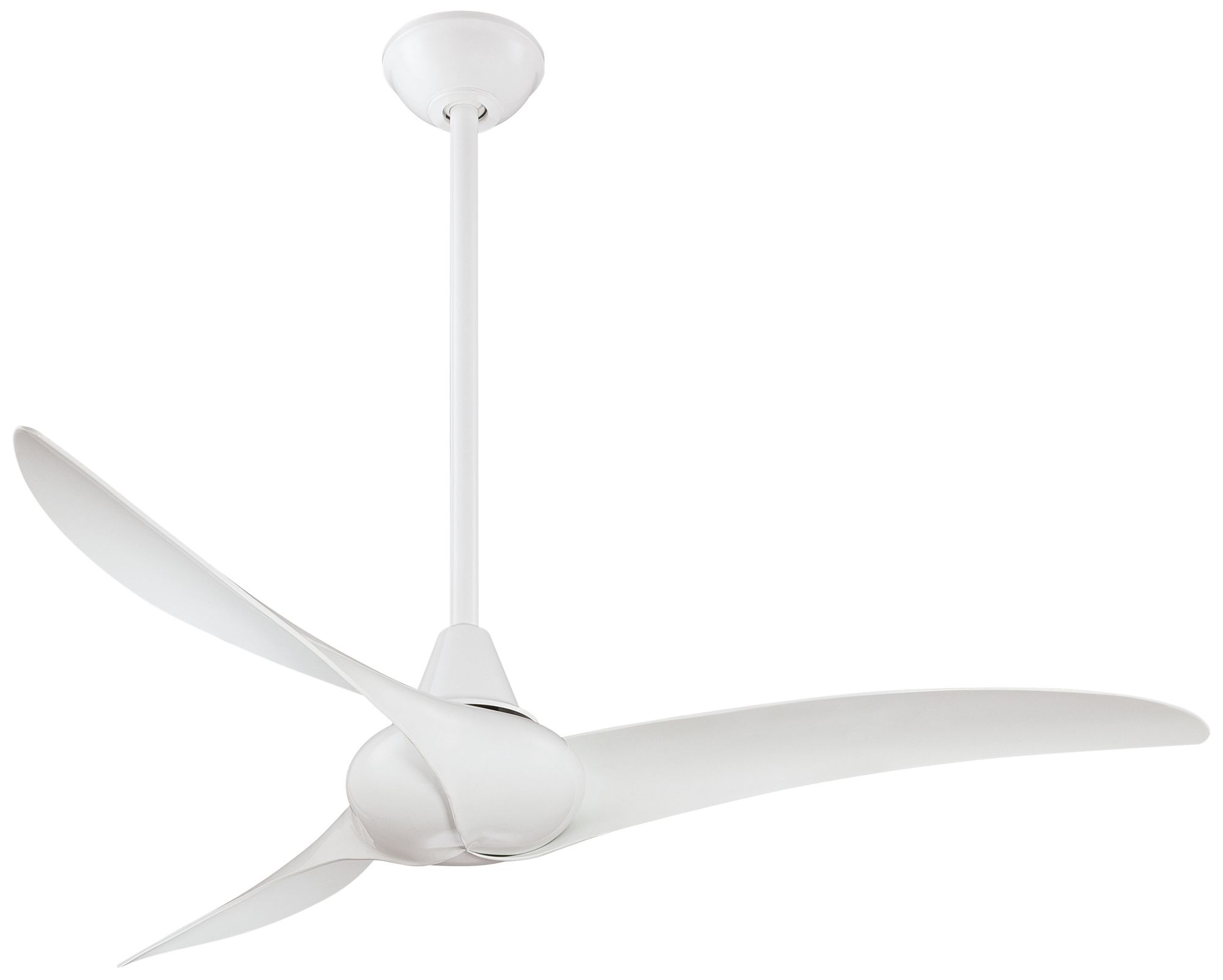 Image 2 Minka Aire Wave 52-inch White 3-Blade Indoor Ceiling Fan with Remote