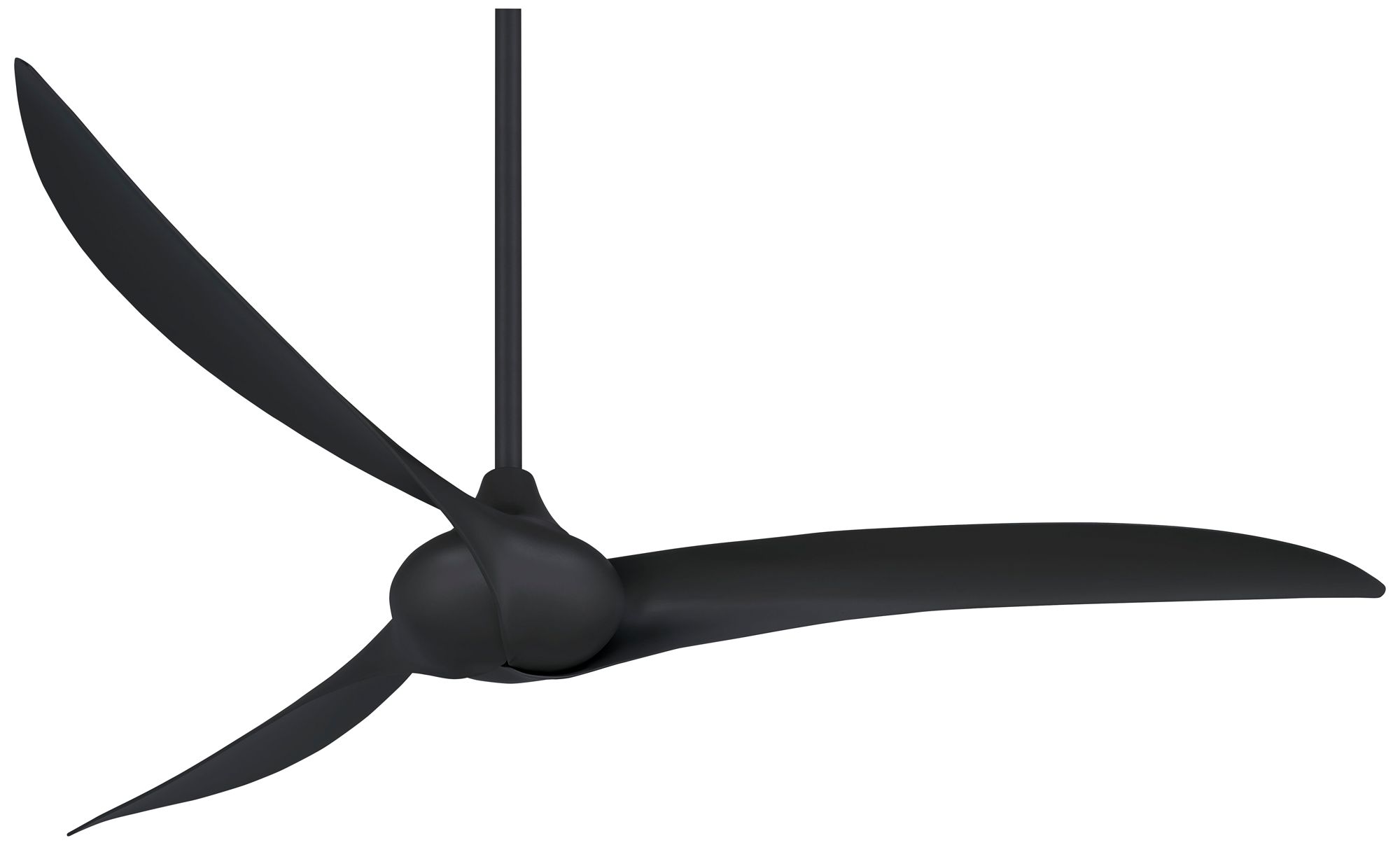 Image 2 Minka Aire Wave 65-inch Coal Black Indoor Ceiling Fan with Remote