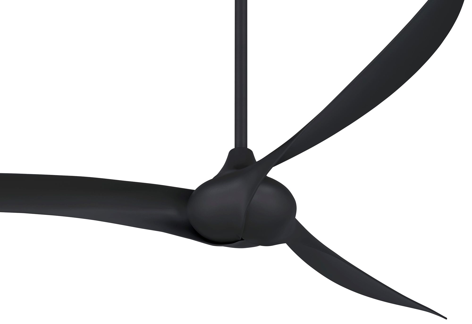 Image 4 Minka Aire Wave 65-inch Coal Black Indoor Ceiling Fan with Remote more views