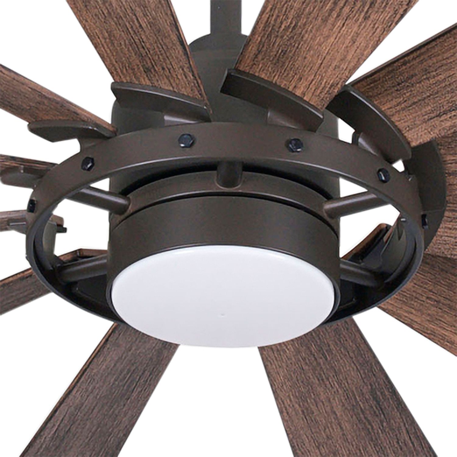 Image 3 Minka-Aire Windmolen 65-in LED Oil Rubbed Bronze Outdoor Smart Ceiling Fan more views