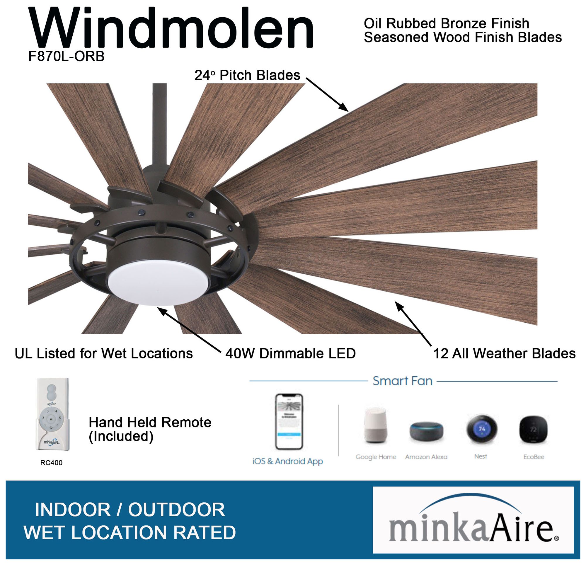Minka Aire Windmolen Ceiling Fan Lamps Plus