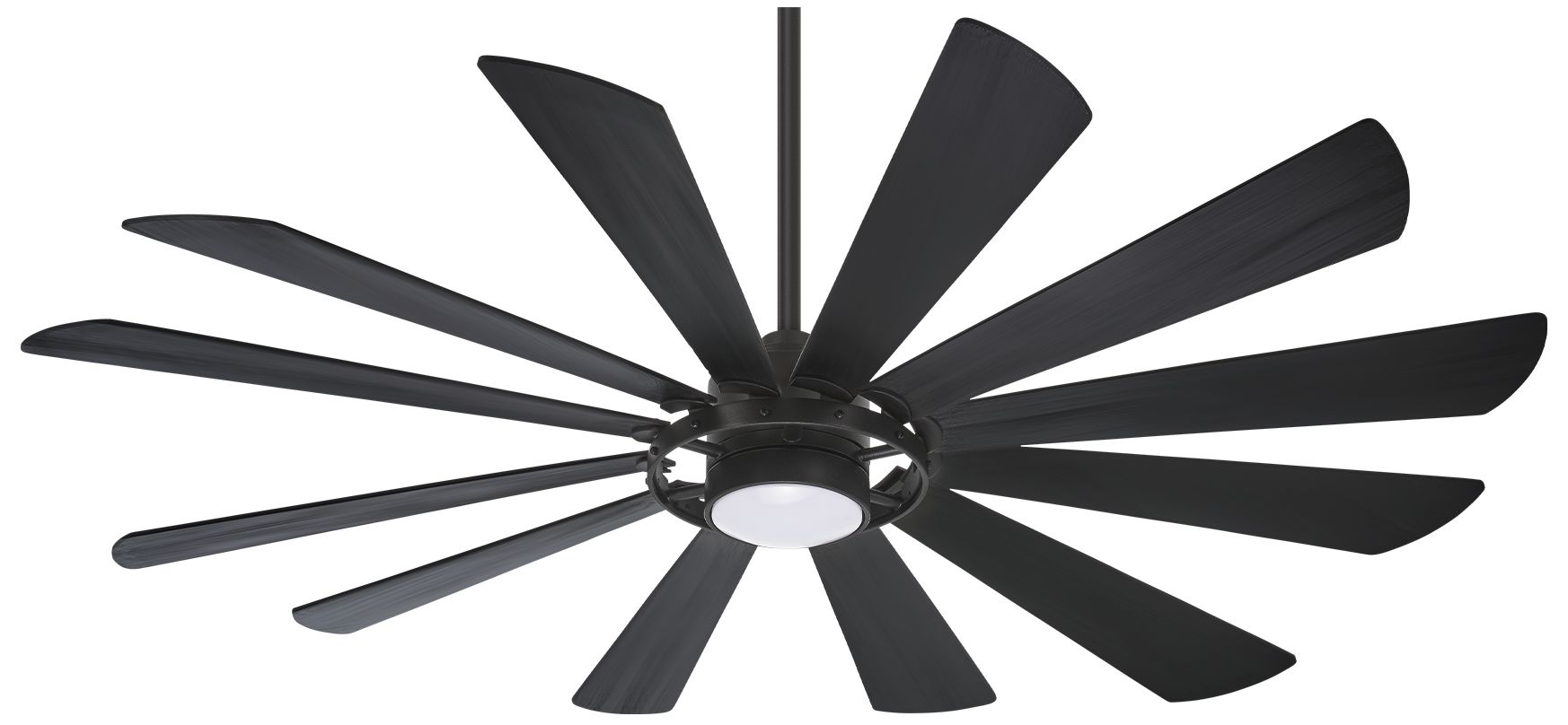 Minka-Aire Windmolen 65-in LED Textured Coal Outdoor Smart Ceiling Fan