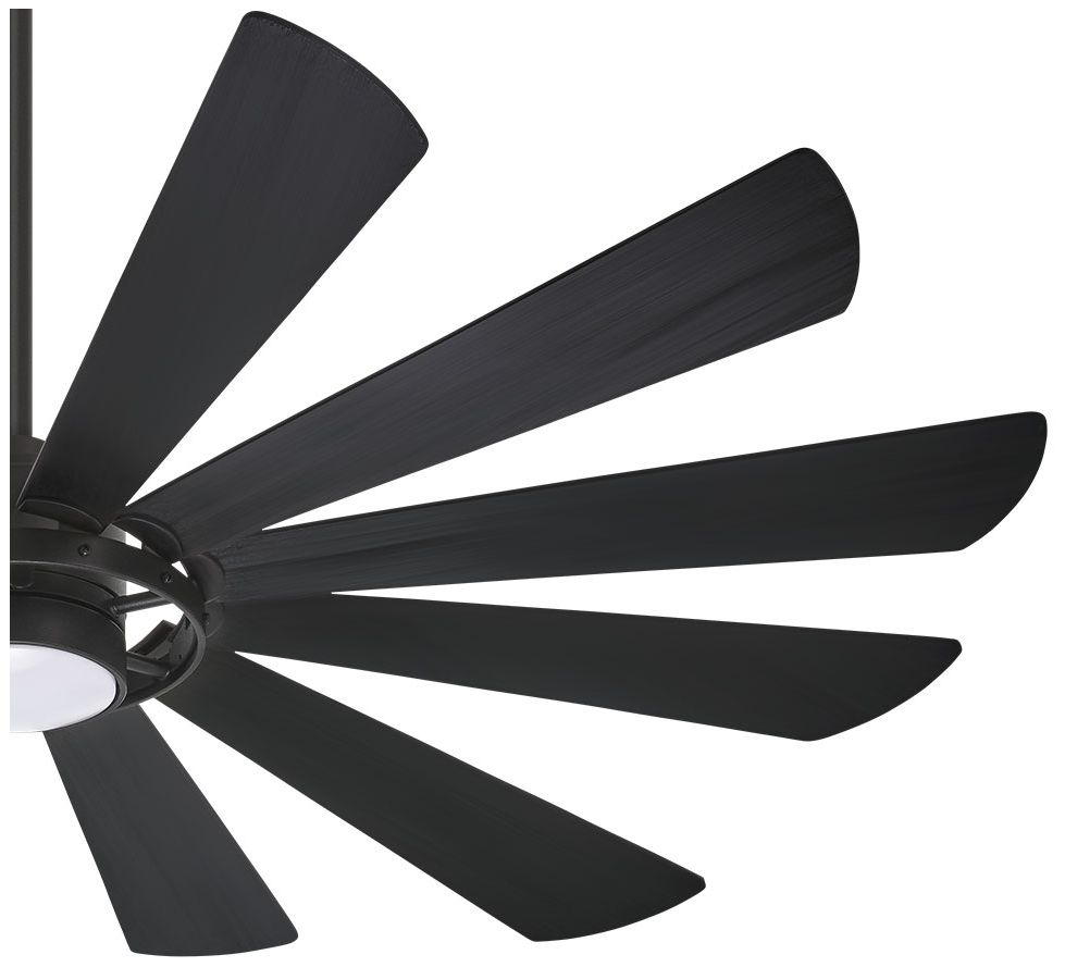 Image 4 Minka-Aire Windmolen 65-in LED Textured Coal Outdoor Smart Ceiling Fan more views