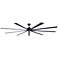 Minka-Aire Xtreme 96-in Coal Black Indoor 9-Blade Ceiling Fan