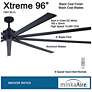 2_Minka-Aire Xtreme 96-in Coal Black Indoor 9-Blade Ceiling Fan more views