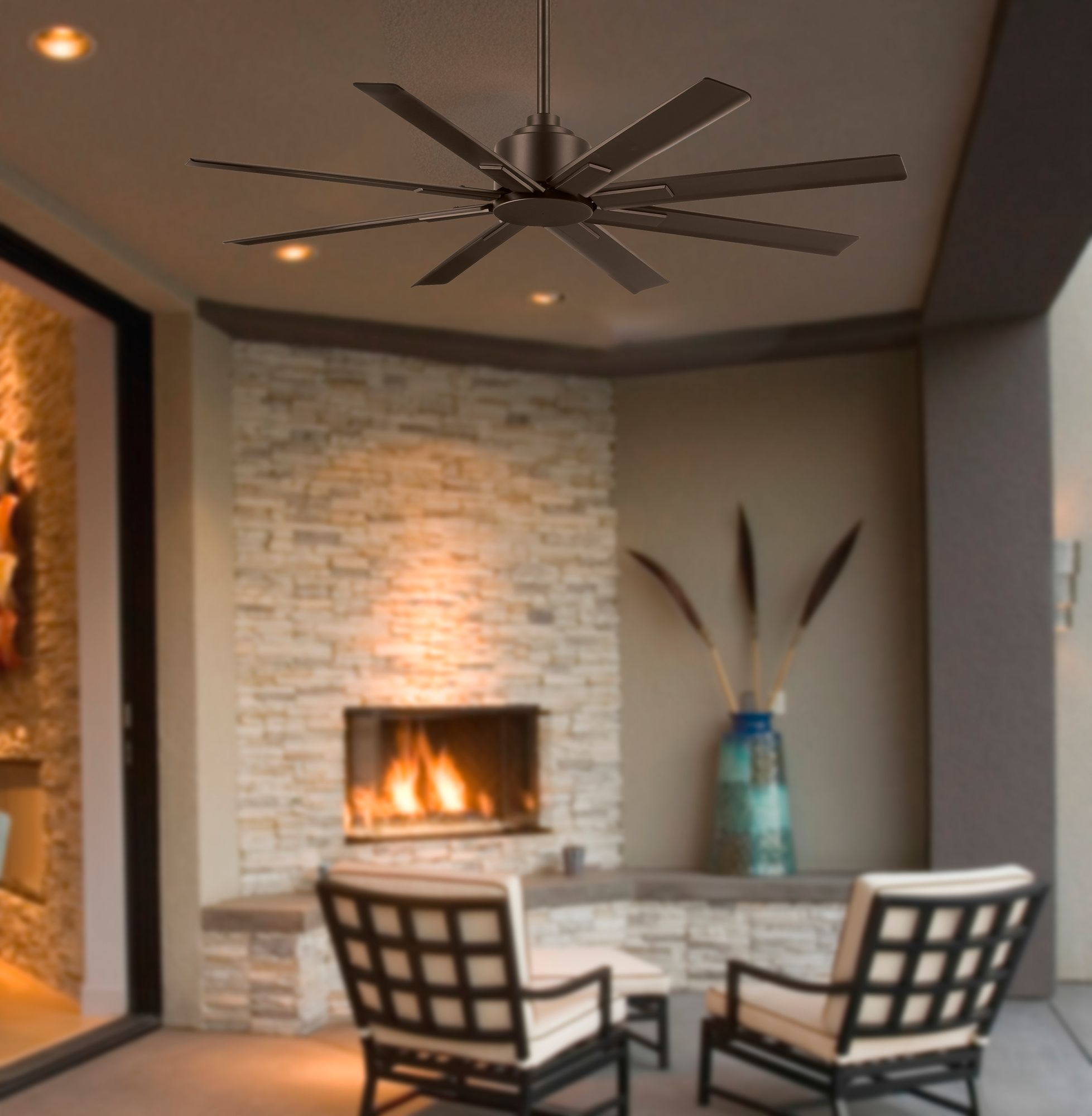 Image 5 Minka-Aire Xtreme H20 52-in Oil Rub Bronze Outdoor Ceiling Fan with Remote more views