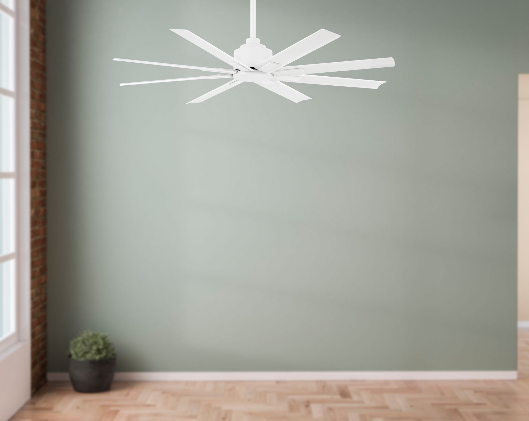 Image 7 Minka-Aire Xtreme H20 52-inch Flat White Outdoor Ceiling Fan with Remote more views