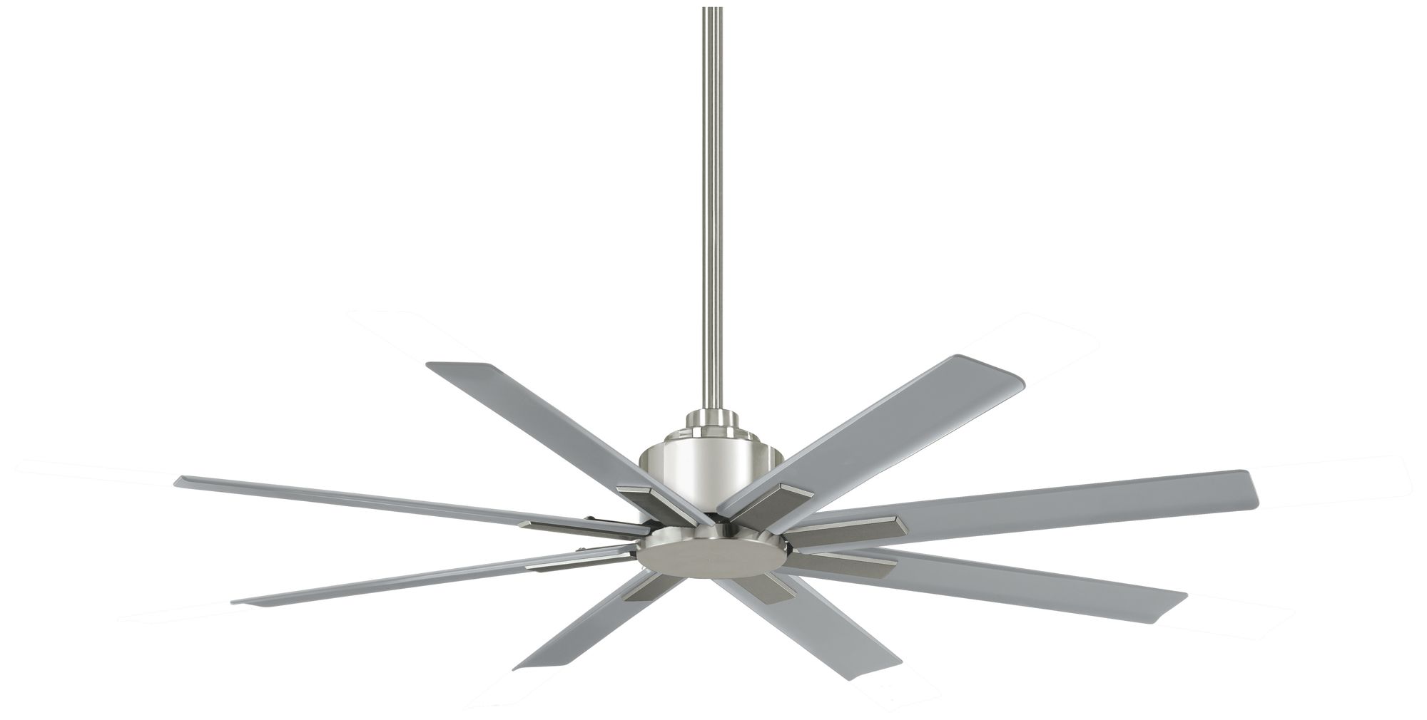 Image 2 Minka-Aire Xtreme H20 52in Brush Nickel Wet Outdoor Ceiling Fan with Remote