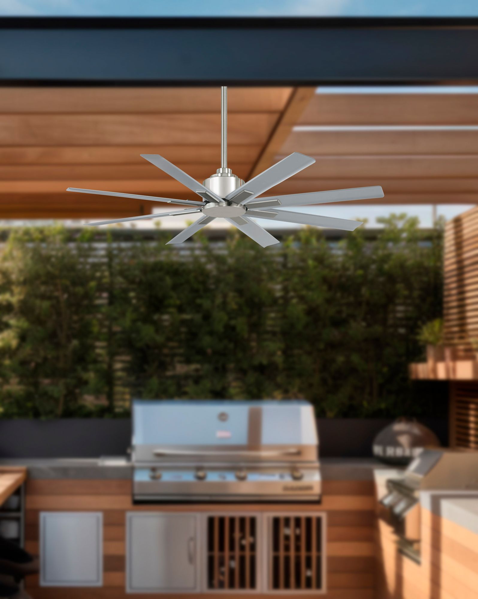 Image 5 Minka-Aire Xtreme H20 52in Brush Nickel Wet Outdoor Ceiling Fan with Remote more views