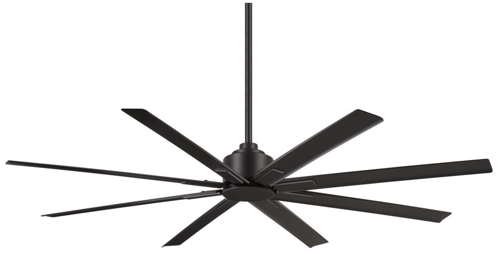 Minka-Aire Xtreme H20 65-inch Coal Black 8-Blade Outdoor Ceiling Fan
