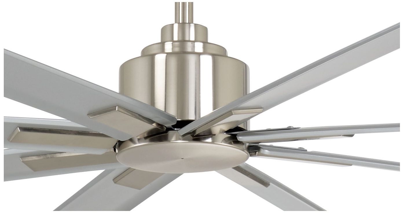 Image 3 Minka-Aire Xtreme H20 84-in Brushed Nickel Wet 8-Blade Outdoor Ceiling Fan more views