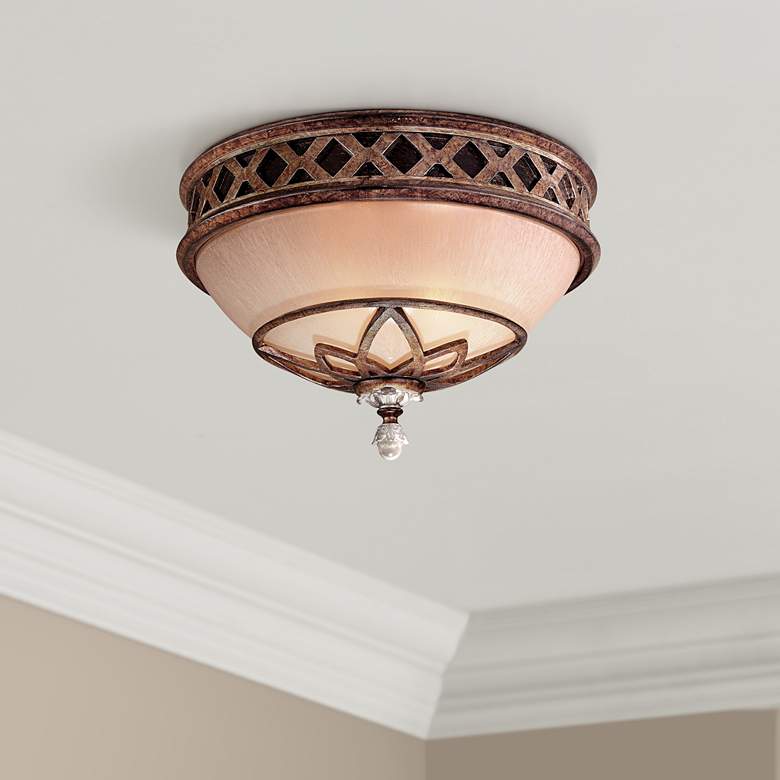 Image 1 Minka Aston Court Bronze 13 inch Wide Ceiling Light Fixture