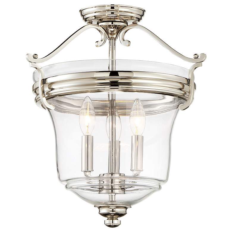 Image 3 Minka Audrey's Point 15 1/2" Wide Polished Nickel 3-Light Pendant more views