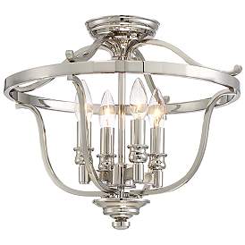Image2 of Minka Audrey's Point 17 1/4" Wide Polished Nickel Ceiling Light