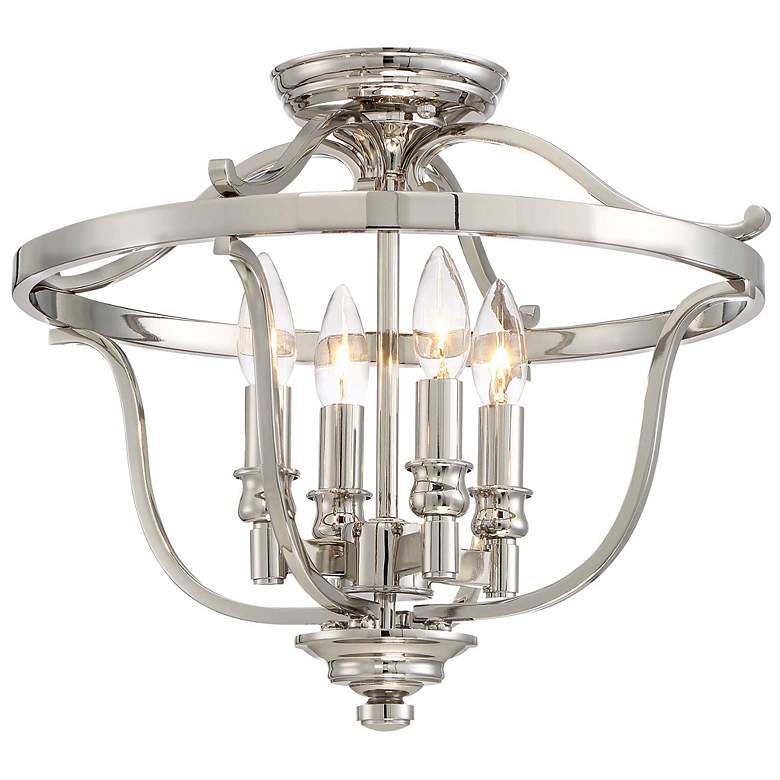 Image 2 Minka Audrey's Point 17 1/4" Wide Polished Nickel Ceiling Light