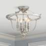1_Minka Audrey's Point 17 1/4" Wide Polished Nickel Ceiling Light