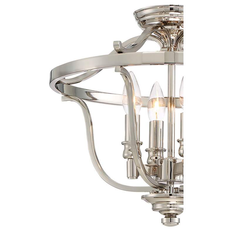 Image 3 Minka Audrey's Point 17 1/4" Wide Polished Nickel Ceiling Light more views