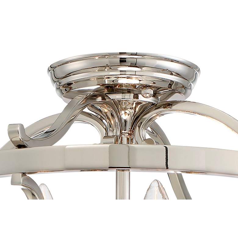 Image 5 Minka Audrey's Point 17 1/4" Wide Polished Nickel Ceiling Light more views