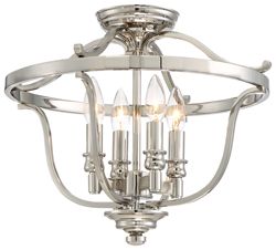 Image 6 Minka Audrey's Point 17 1/4" Wide Polished Nickel Ceiling Light more views