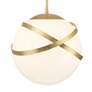 Thumbnail2 of Minka Batignolles 14"W Spring Gold Leaf Globe Pendant Light more views