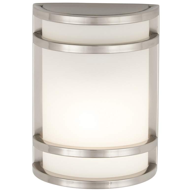 Image 2 Minka Bay View 9 1/2" High Stainless Steel Outdoor LED Wall Light