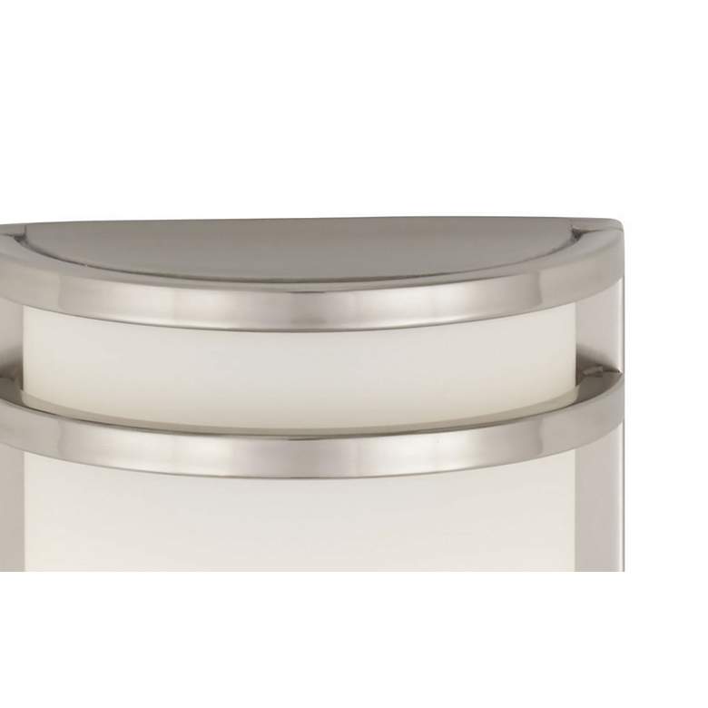 Image 4 Minka Bay View 9 1/2" High Stainless Steel Outdoor LED Wall Light more views