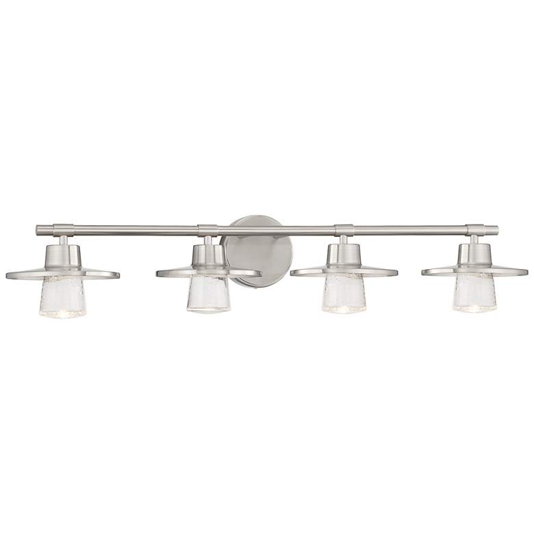 Image 1 Minka Beacon Avenue 32 1/2" Brushed Nickel 4-Light LED Bath Light