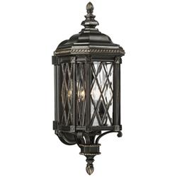 Minka Bexley Manor 25 1/4" High Diamond Black Outdoor Wall Light