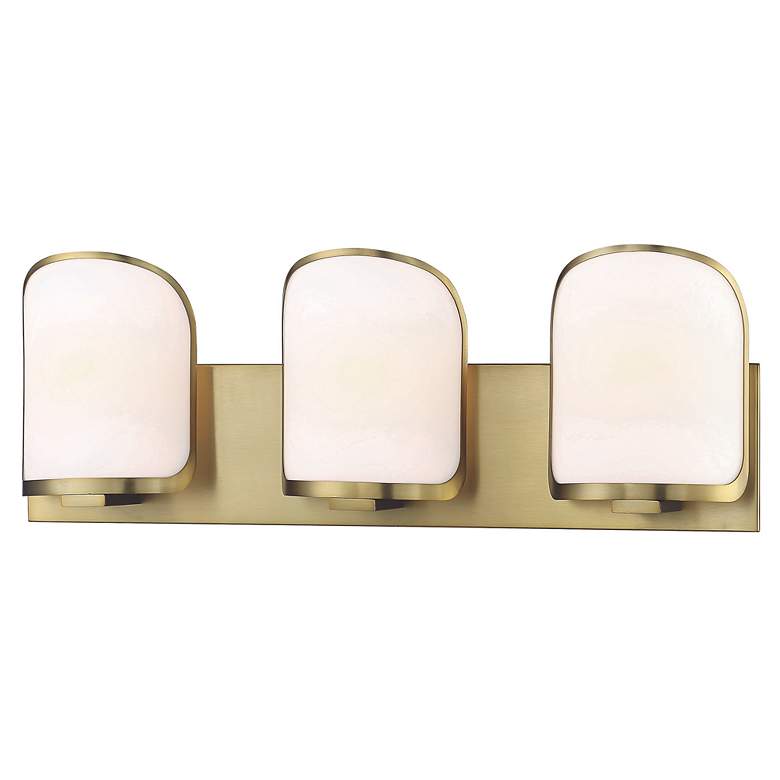 Image 3 Minka Bishop Crossing 24 1/2" Wide Soft Brass 3-Light Bath Light more views