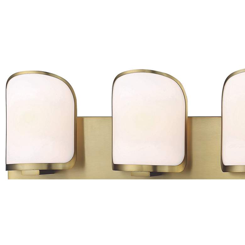 Image 4 Minka Bishop Crossing 24 1/2" Wide Soft Brass 3-Light Bath Light more views