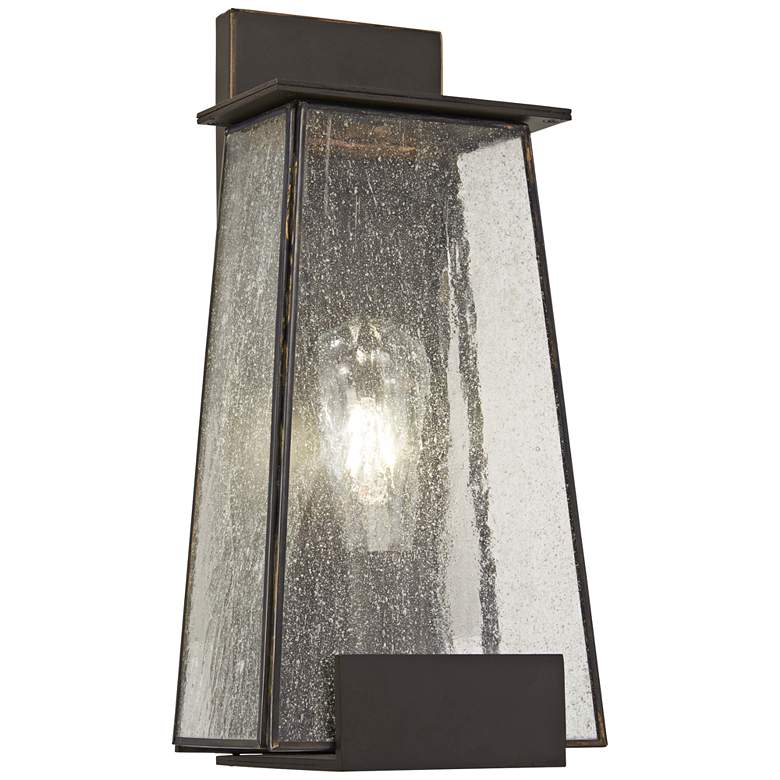 Image 1 Minka Bistro Dawn 14 1/4" High Dakota Bronze Outdoor Wall Light