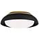 Minka Boylston 15" Wide Sand Coal and Honey Gold LED Ceiling Light