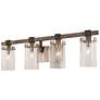 2_Minka Bridlewood 31" Wide Brushed Nickel 4-Light Bath Light