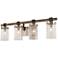 Minka Bridlewood 31" Wide Brushed Nickel 4-Light Bath Light