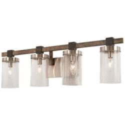 Minka Bridlewood 31" Wide Brushed Nickel 4-Light Bath Light